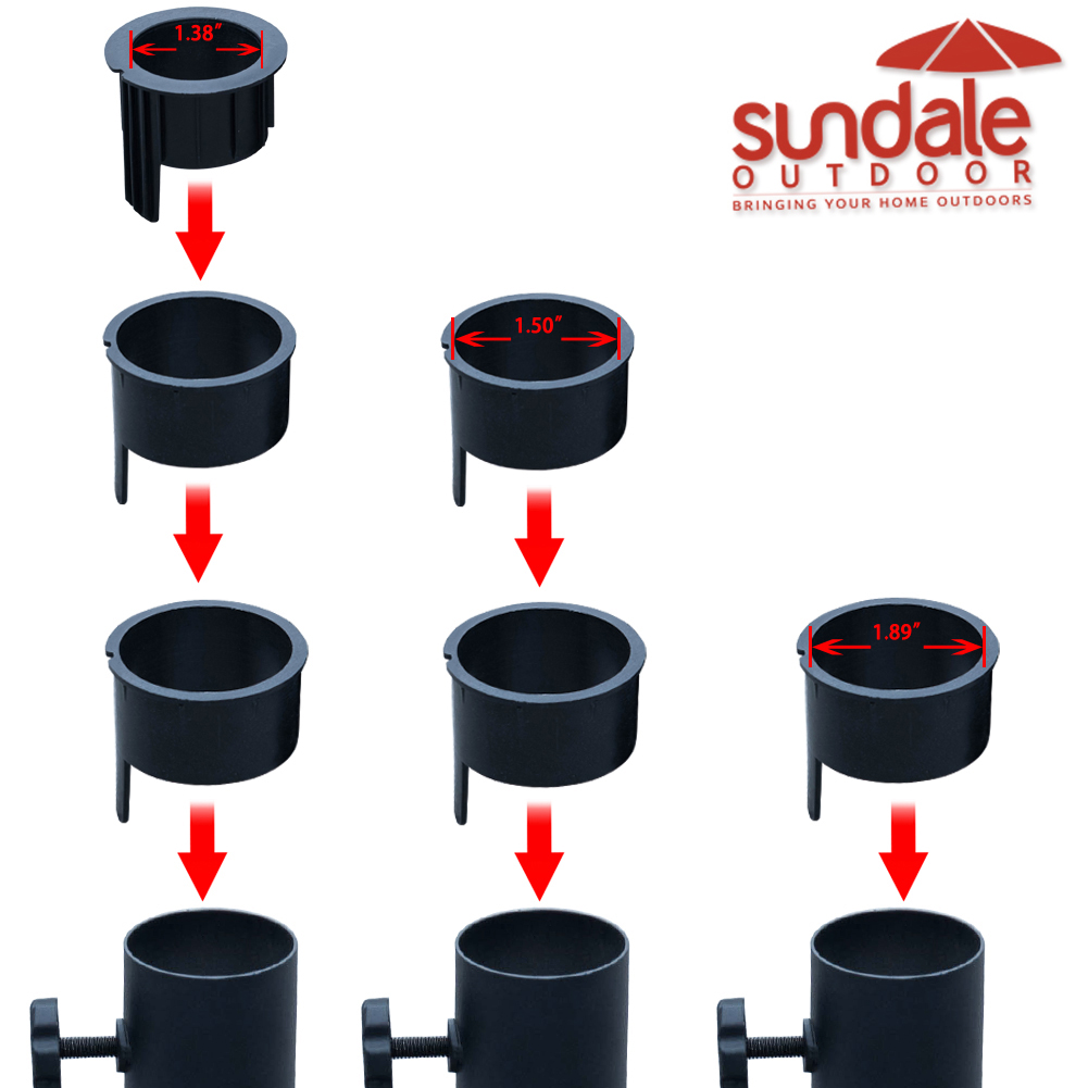 Sundale Outdoor 55lbs Heavy Duty Stand Concrete Umbrella Base With 4 Wheels Black For Patio Garden Walmart Com Walmart Com