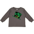 thumbnail image 3 of Inktastic St Patricks Day Irish Green Buffalo Plaid Boys or Girls Long Sleeve Toddler T-Shirt, 3 of 5
