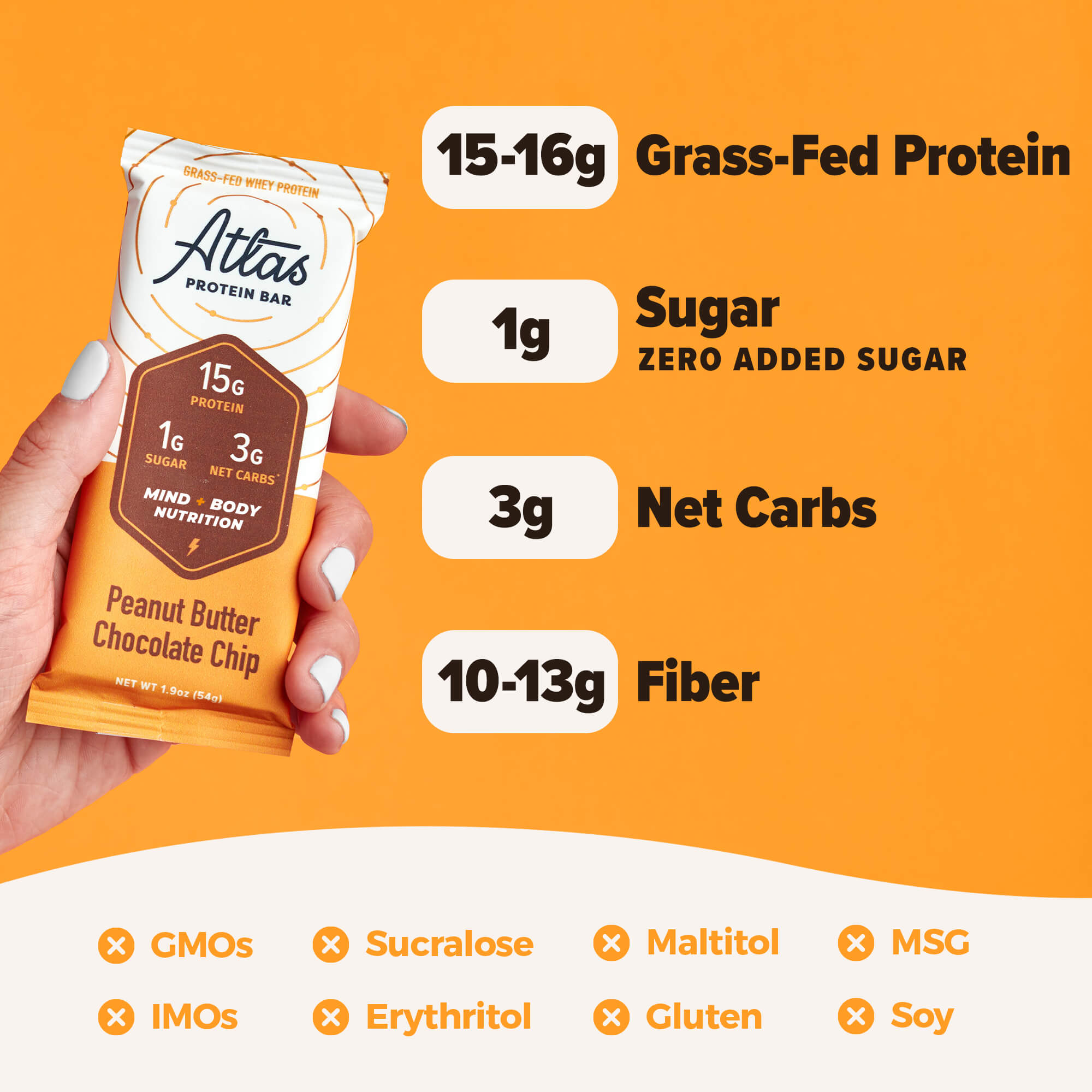 Atlas Bar, Keto Friendly & Grass Fed Whey Protein Bar, Variety Pack, 15g Protein, 9 Bars - image 4 of 9