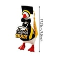 thumbnail image 4 of HWRETIE Outdoor Hollow Plastic Garden Figurine Large Porch Gooses Statue Resin with Stones Base Sand-Fillable Display, 4 of 7