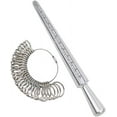 thumbnail image 1 of Ring Sizing Tool Ring Mandrel Measuring Tool Measure Ring Size Finger Size Set Metal Gauge US Size Jewelry Sizer Set 13 Jewelry Sizer Set 27 Pieces, 1 of 5