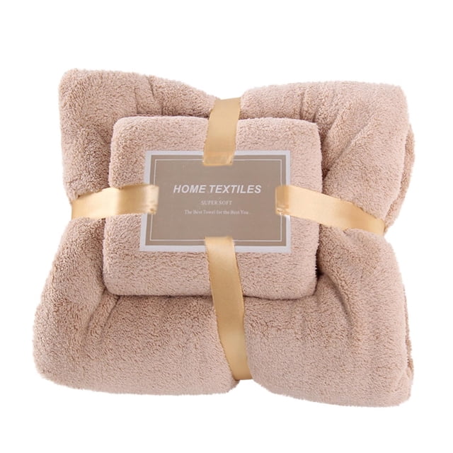 Set de Toallas de Baño Toalla de Baño de Algodón 2 en 1 Y Toalla de Cara Toalla Suave Set de 2 Piezas Toallas de Baño de Algodón