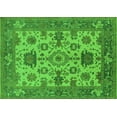 thumbnail image 1 of Ahgly Company Indoor Rectangle Oriental Green Industrial Area Rugs, 5' x 7', 1 of 4