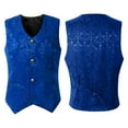 thumbnail image 4 of Men Punk Tailcoat Overcoat Fashion Outwear Button Vest Jacket Stylish Long Sleeve Coat for Streetwear and Evening Events Workwear Men's Trench Coat Plus Size Winter Cardigan for Men, 4 of 4