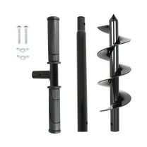 findmall Hand Operated Auger Drill Bit For Planting T Shaped 4"x24" Auger Drill
