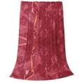 thumbnail image 2 of Junzan Abstract Red Marble Print Flannel Fleece Blanket Throw Blanket For Bed,Sofa,Couch,Travel,Camping(40"X30"), 2 of 9