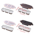 thumbnail image 3 of Stainless Container With divid Sections Lid Snacks Container Storage For Home Work Travel, 3 of 8