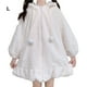 thumbnail image 4 of Guardurnaity Sudadera con capucha de lana cálida y cómoda, sudadera con capucha de lana de cordero con orejas de conejo, aplicación amplia Prendas para la parte del cuerpo blanco l, 4 of 6