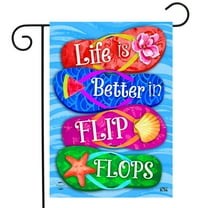 Briarwood Lane Better In Flip Flops Garden Flag