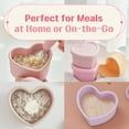 thumbnail image 6 of LOVEAT Heart Bowl 8.5 fl oz (250ml) – Patented Leak-Proof Baby Food Storage Container, Microwave Freezer and Oven Safe, BPA-Free for Weaning and Toddler Feeding (Almond Milk), 6 of 8