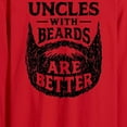 thumbnail image 2 of Instant Message - Uncle With Beards Are Better - Men's Long Sleeve T-Shirt, 2 of 5
