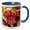 Blue/White, variant on 3drose, Food Red Grapes Fresh Vineyard, 11oz Mug