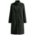 thumbnail image 4 of Enjoytime Fleece Jacket Women Fall Winter Stand Collar Zip Up Long Coat Warm Casual Trendy Long Sleeve Outerwear with Pockets, 4 of 8