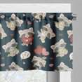 thumbnail image 5 of Ambesonne Romantic Valance & Curtain, Raccoon I Love You, 55"x24", Multicolor, 5 of 6