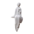 thumbnail image 3 of Estatuilla de estatua de Buda para acuario, adorno de cerámica, paisajismo duradero para terrario de jardín, uso en jardín de hadas para interiores, a D Macarena Estatua de Buda, 3 of 8