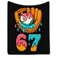 thumbnail image 2 of Throw Blanket 67 Meme Blanket, Six Seven Blankets for Teen - Custom 6 7 Blanket with Name Customized Flannel Blankets for Family Brithday Gifts for Adults & Men & Women, 2 of 7