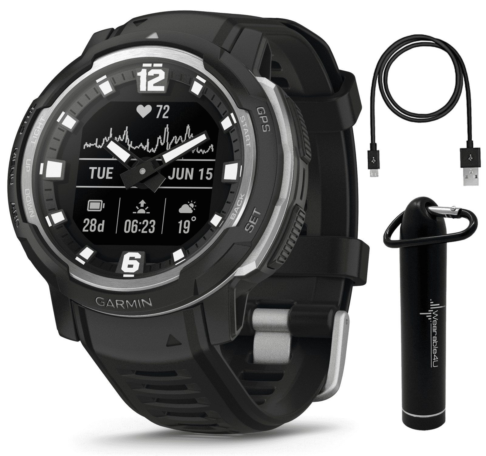 Garmin Fenix 5 Plus Sapphire Premium Multisport Watch with Music Maps and Garmin Pay Walmart