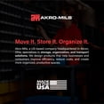 thumbnail image 5 of Akro-Mils KeepBox 12 Gallon Plastic Storage Bin, Stackable Tote with Lid, Clear/Blue, 5 of 11