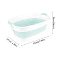thumbnail image 3 of Xiyztok Pet Dog Bathtub 20.86inch Foldable Baby Wash Bathtub Folding Basin Collapsible Laundry Basket Storage Container Organizer,Blue, 3 of 9