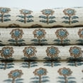 thumbnail image 4 of Soft & Durable Waffle Weave Cotton Hand Towel by Fabdivine – Hand Block Print, 17" x 32", Set of 2, Anamika, 4 of 6