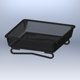 thumbnail image 1 of Bandeja de comedero de pájaros de tierra de conejito gris, plato de comedero de pájaros de plataforma de Metal alimentador duradero resistente al óxido para pájaros salvajes, ardillas, palomas, LingWen 9024736127603, 1 of 4