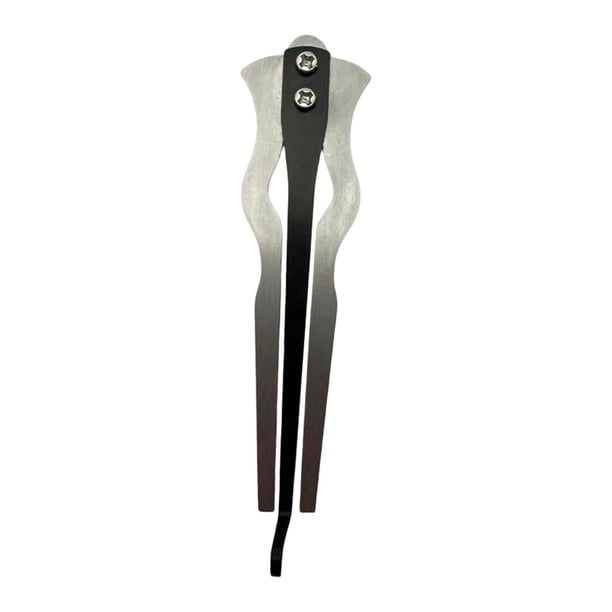 Arpa de boca, instrumento musical folclórico, resistente, compacta, tradicional, de metal, para principiantes, brillante, arpa de boca rusa Diseño curvo