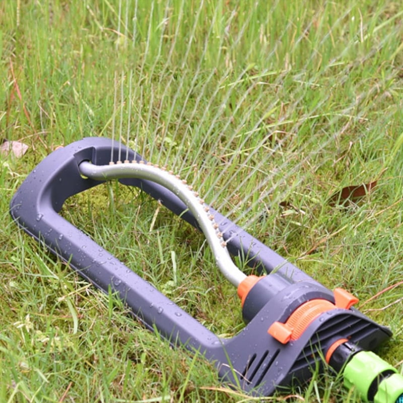 Oscillating Garden Sprinkler Oscillating Automatic Oscillating Sprinkler with 19 Hole Nozzles for Lawn Watering Bridge