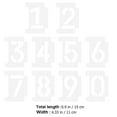 thumbnail image 2 of Supvox 2Sets DIY Hollow Out Number Stencils for Precise Curb Painting in White, 2 of 6