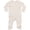 Natural, variant on Babybugz Baby Cotton Envelope Neck Sleepsuit