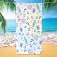 thumbnail image 6 of SUYOLL Large Microfiber Beach Towel Seashell Theme Quick Drying Sand Resistant Soft Travel Bath Towel For Adults Suitable For Beach Pool And Outdoor Activities, 6 of 6