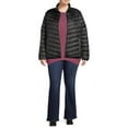 thumbnail image 3 of Big Chill Women's and Women’s Plus Packable Puffer Jacket, Midweight, Sizes S-3X, 3 of 7