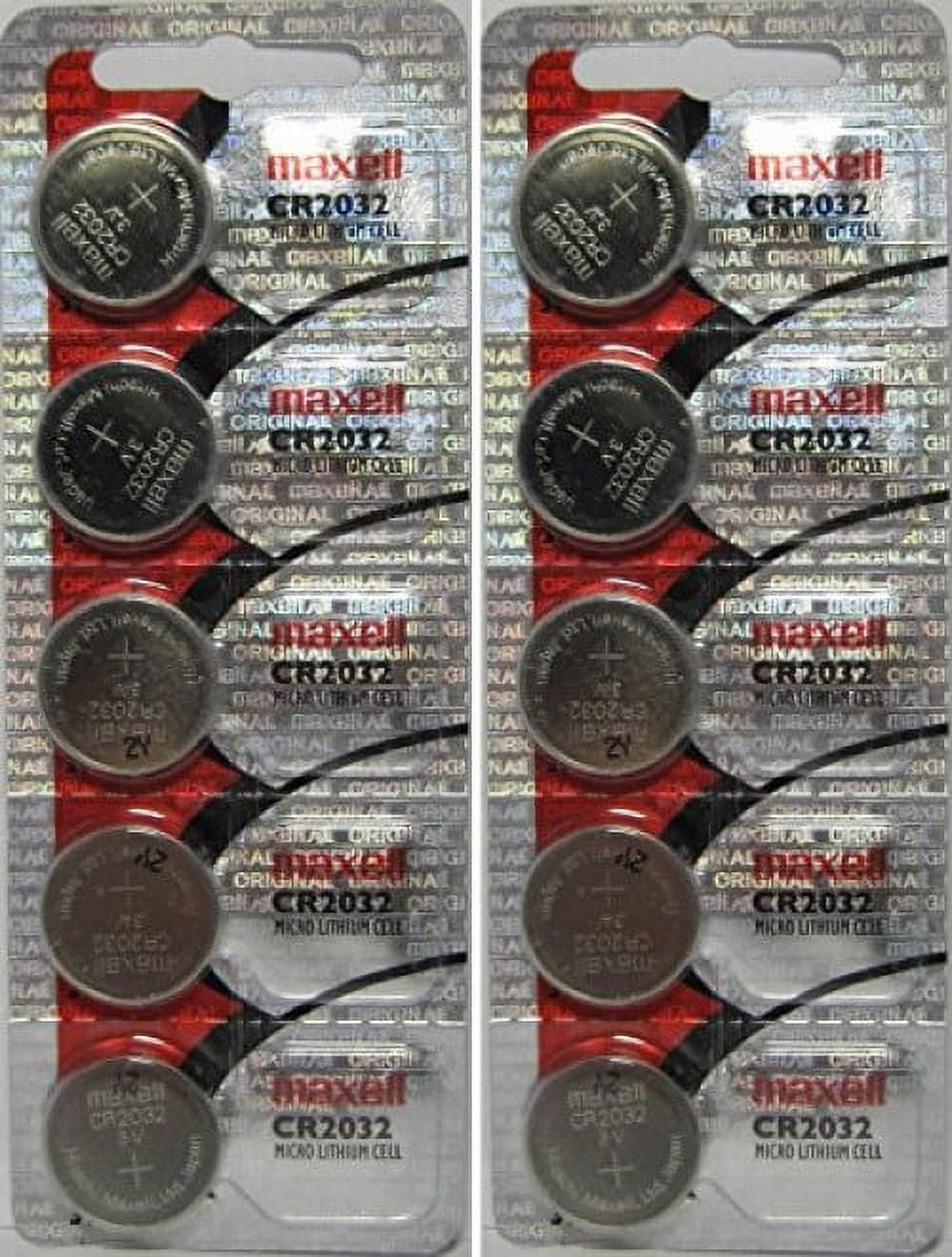 Maxell CR2032 2032 Button Coin Cell Battery - 10 PACK