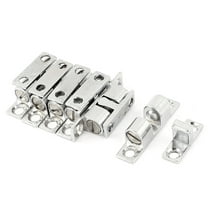 Unique Bargains Furniture Fitting Stainless Steel Furniture Door Double Ball Roller Catch 6Pcs