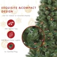 thumbnail image 5 of Jeco Caoimhe 6' Sentiments Christmas Tree with Multicolor Lights, 5 of 5