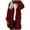 Red, variant on UJNDER Women's Two Way Wear Longline Jacket Warm Open Cardigan with Pockets for Fall Winter White XXL