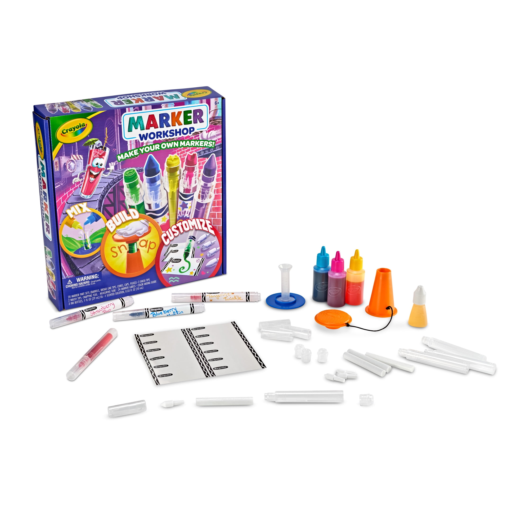 Crayola Marker Maker DIY Craft Set, Personalized Scented & Emoji Markers, School Supplies, Coloring Gift for Kids, Ages 6+