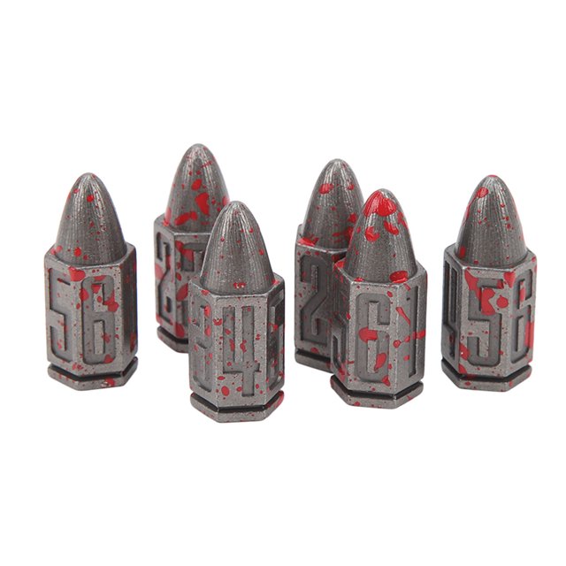 Juego de dados micro poliédricos juego de dados de metal manchados de sangre únicos de metal para juegos de mesa ANGGREK Otros