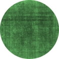 thumbnail image 1 of Ahgly Company Indoor Round Oriental Emerald Green Industrial Area Rugs, 5' Round, 1 of 4