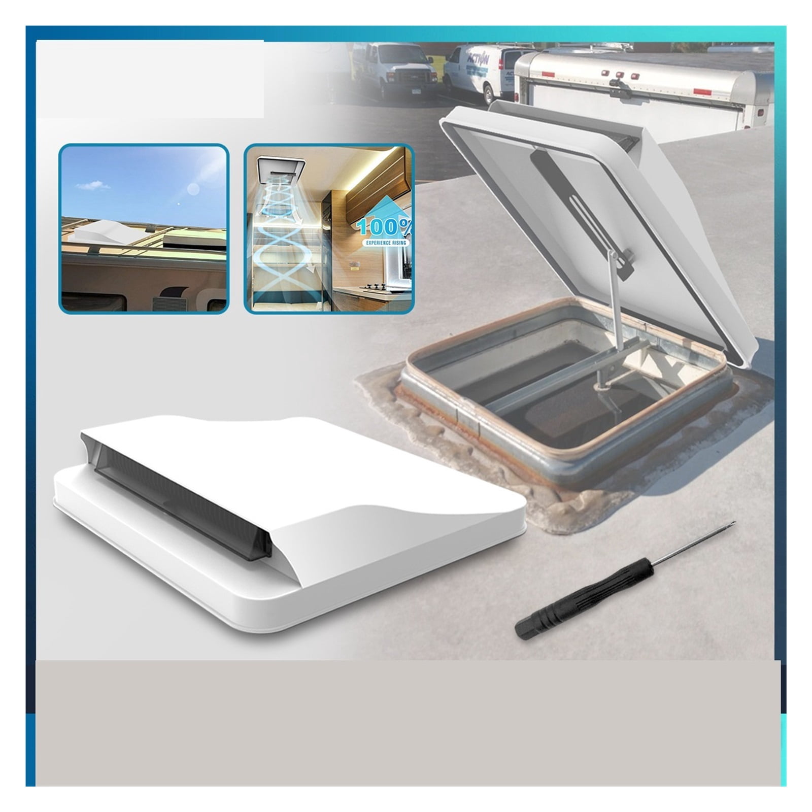 Premium RV Vent Hood Skylight Cover Air Vent - Must-Have Interior Replacement Parts for RV Trailer