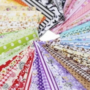 100Pcs DIY Assorted Pattern Floral Printed Patchwork Cotton Fabric Cloth Sewing Quilting Cloth 100x100mm
