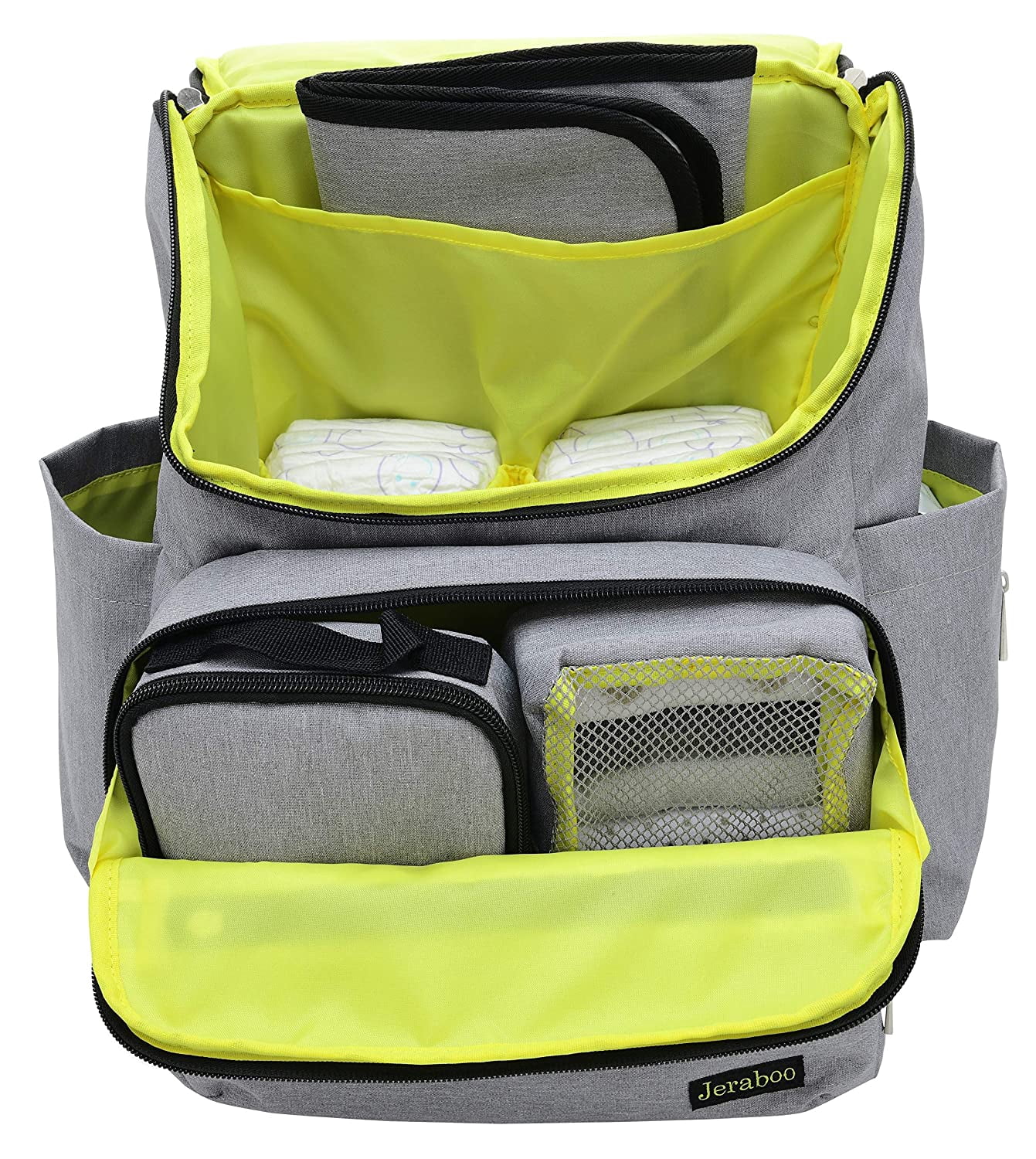 Diaper Backpack for Mom and Dad - Stylish Designer Diaper Bag - Includes Changing Pad, Large Roomy Pockets, Insulated Pouch - Great For Travel