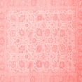 thumbnail image 1 of Ahgly Company Machine Washable Indoor Square Oriental Red Traditional Area Rugs, 3' Square, 1 of 4