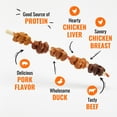 thumbnail image 4 of Good ‘n’ Fun Triple Flavor Colossal Kabobs, Rawhide Chews for Extra Large Dogs (+120 lbs), 3 Count, 4 of 8