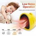 thumbnail image 3 of Space Heater 500W Ceramic Electric Heater, Portable PTC Ceramic Fan Heater Electric Heater, Anti-overheating System, for Office/Bedroom Use (Yellow), 3 of 5