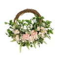 thumbnail image 3 of simhoa Floral Wreath Front Door Wreath 16 Inch Spring Summer Wreath for Window Ceremony Pink, 3 of 8