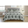 thumbnail image 5 of VCNY Home Luanna Reversible Medallion Duvet Cover Set, Twin/Twin XL, Grey, 5 of 5