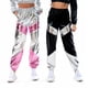 thumbnail image 2 of Pantalones largos de mujer a juego con el color, de charol estampado en caliente, con bolsillo láser en color, pantalones largos holgados para mujer, 2 of 5
