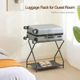 thumbnail image 7 of Luggage Rack, Set of 2, Foldable Suitcase Stands for Guest Room, Metal Luggage Holder with Storage Shelf for Bedroom, Hotel, Easy Assemble, HLR02GY, 7 of 7