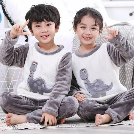

Sanrioed Thicken Children Pajamas Cinnamoroll Set Winter Pajamas for Kids Kuromi kt cat Flannel Fleece Sleepwear Kids clothes