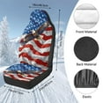 thumbnail image 7 of Uorisanigo Car Seat Covers, 2-Pack Universal Sideless American Flag Eagle Front Seat Covers Washable Seats Cushion for Most Cars, Auto Interior Accessories, Easy Installation, 7 of 7
